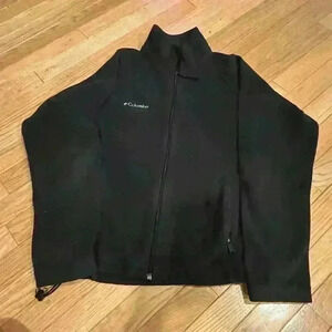 Columbia Women's Full Zip Fleece Jacket Black Size M
